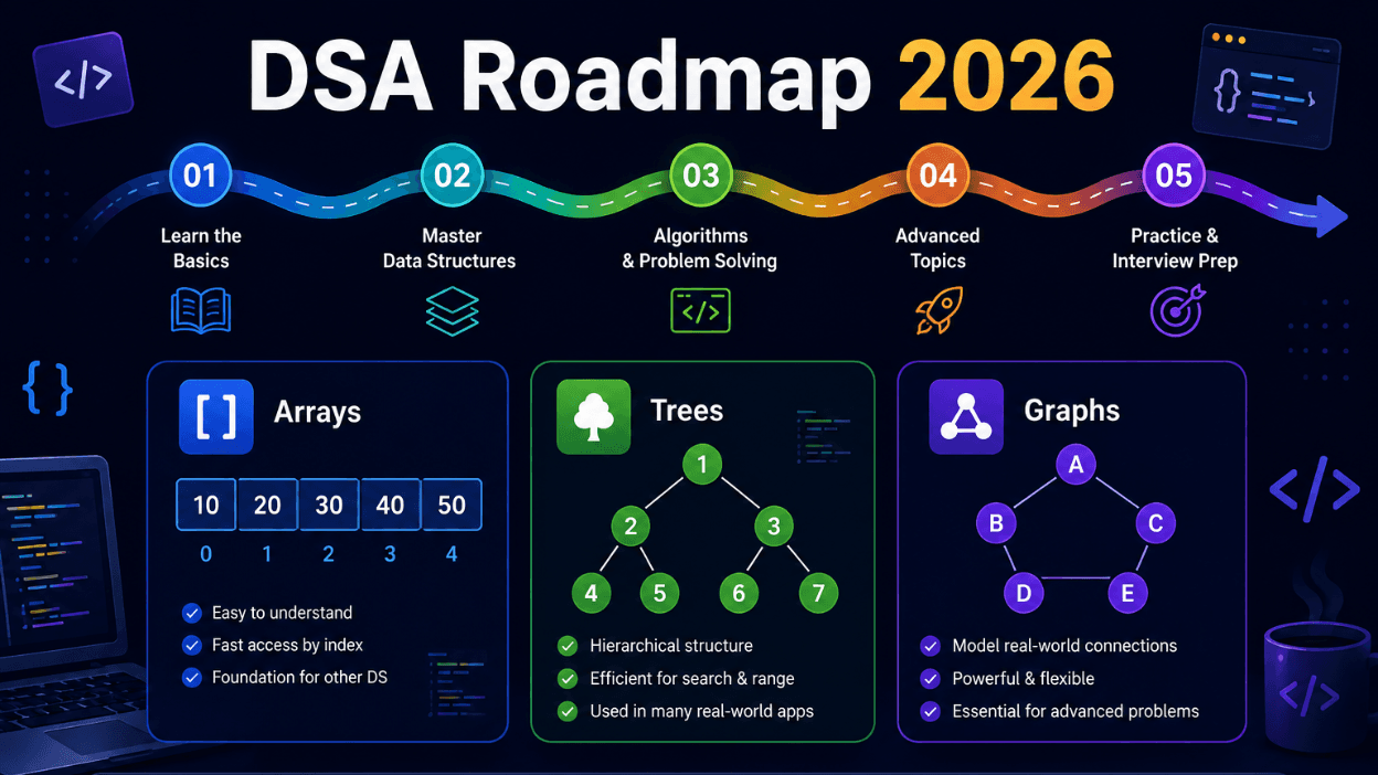 DSA Roadmap 2026: A Complete Step-by-Step Guide for Beginners