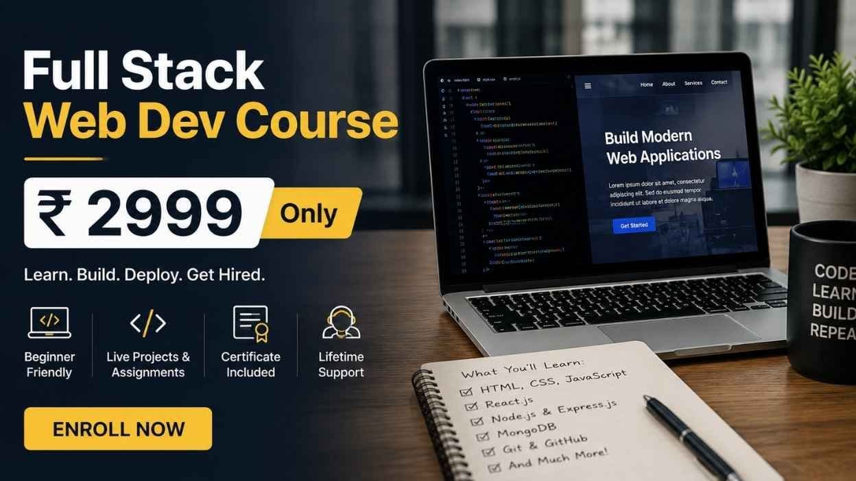 Full Stack Web Dev Course – ₹2999 Only
