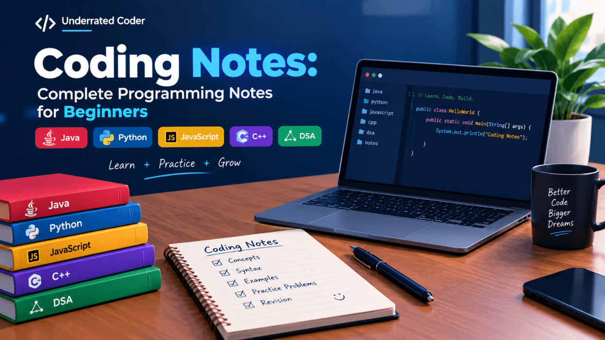 Coding Notes: Complete Programming Notes for Beginners